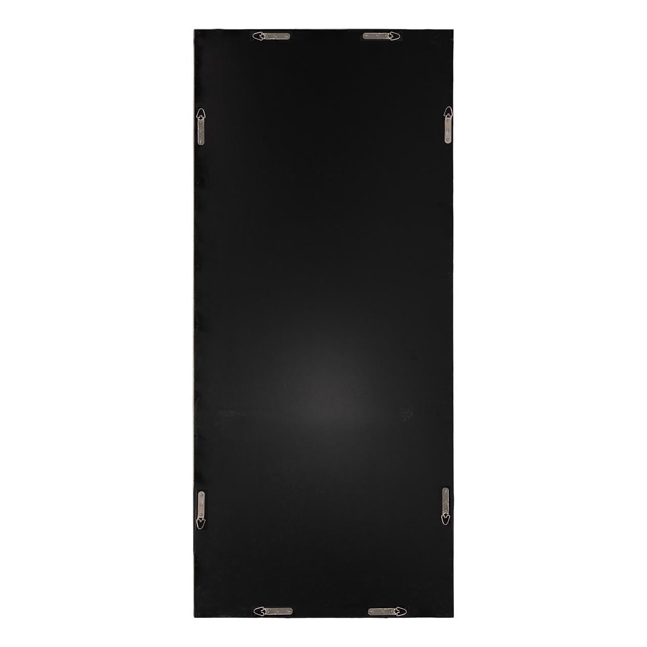 Rectangular black cloth backdrop with metal hooks on sides.