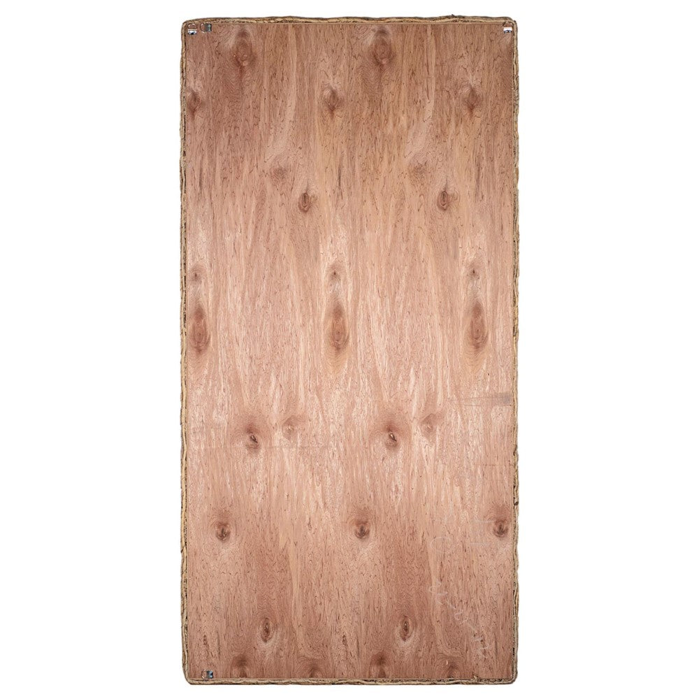 Rectangular sheet of plywood with visible wood grain pattern.