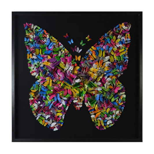 Picture of Paper Butterfly Shadowbox Wall Art