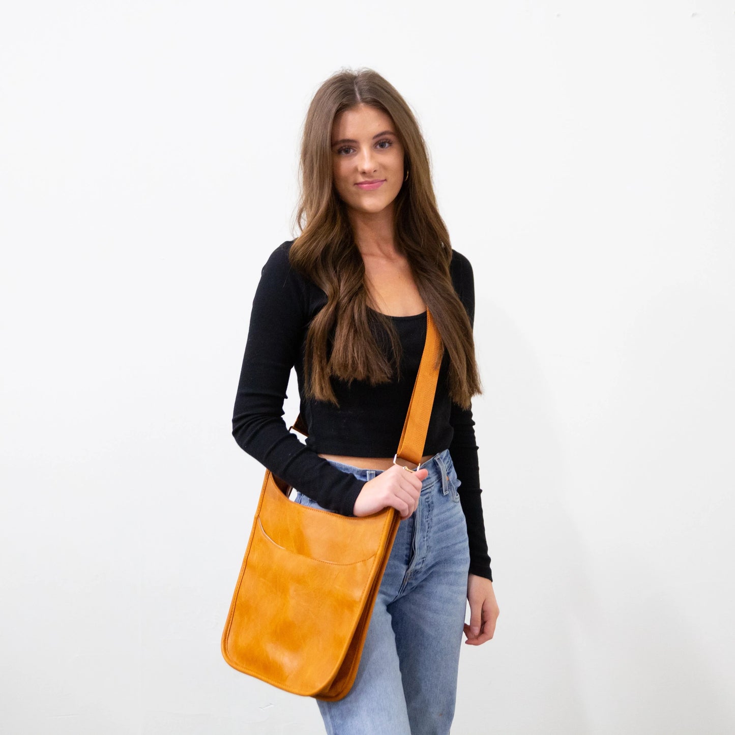 Wanderlust Crossbody Bag - Cognac