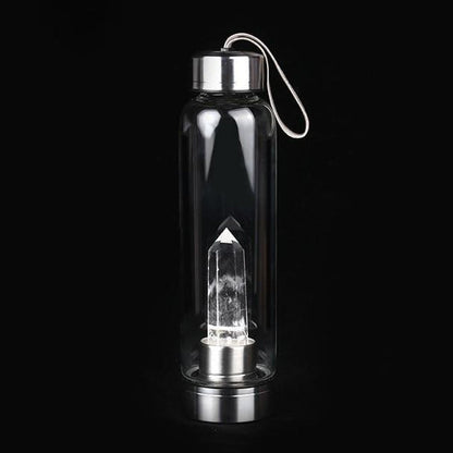 Pure Essence Natural Stone Infused Water In Glass Bottle Vista Shops