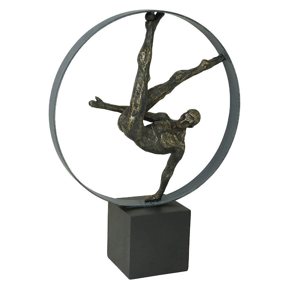 Picture of Man Gymnast in Ring Sculpture