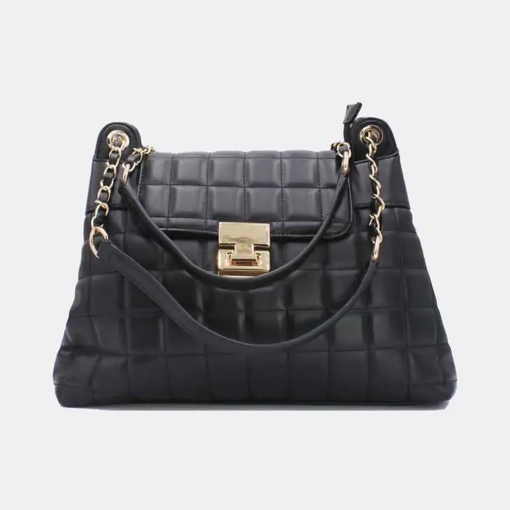 Picture of Debbie Quilted Crossbody Bag Black