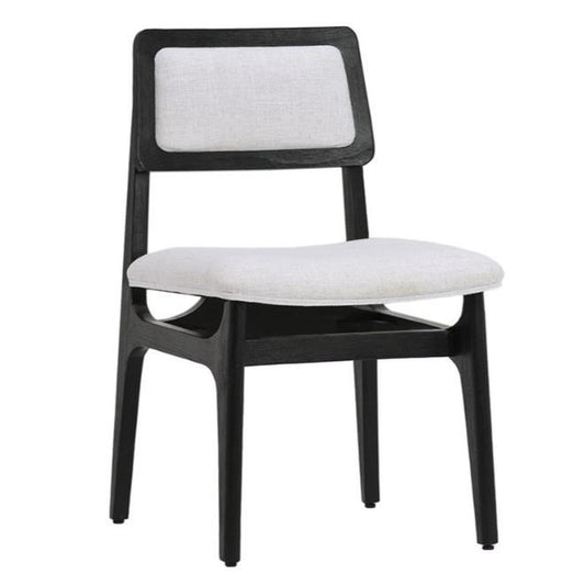 Picture of Silvia Chair Dark Ash w/White Upholstery