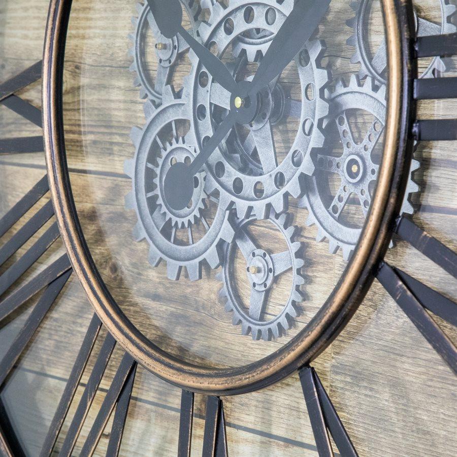 Picture of Venetian Woodgrain Gears Wall Clock