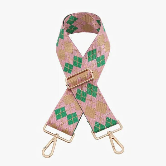 Picture of Pink/Green Argyle Strap