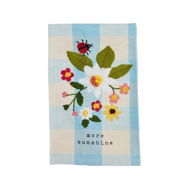 Picture of More Sunshine Fruity Floral Check Towel