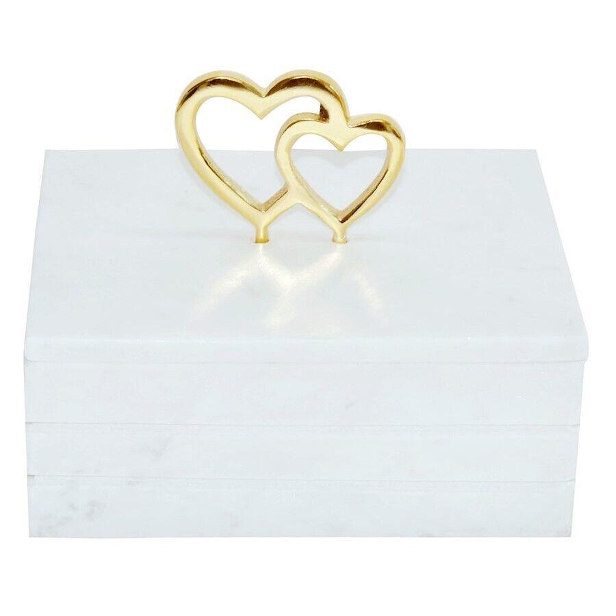 Picture of Marble Box w/ Double Hearts