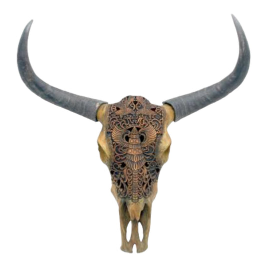 Picture of 28" Bull Skull Wall Decor