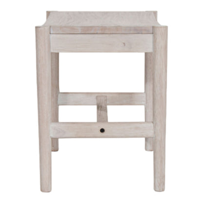 Light wooden stool with a simple, minimalist design.