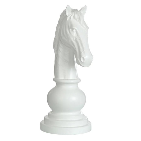 Picture of Knight Chess Piece Decor, White