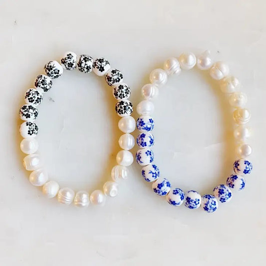Picture of Pearl and Procelain Bracelet