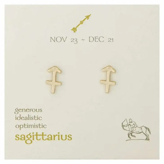 Picture of Zodiac Stud Earrings - Sagittarius