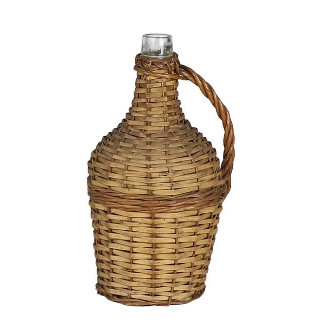 Picture of Small Wicker Covered Wine Bottle