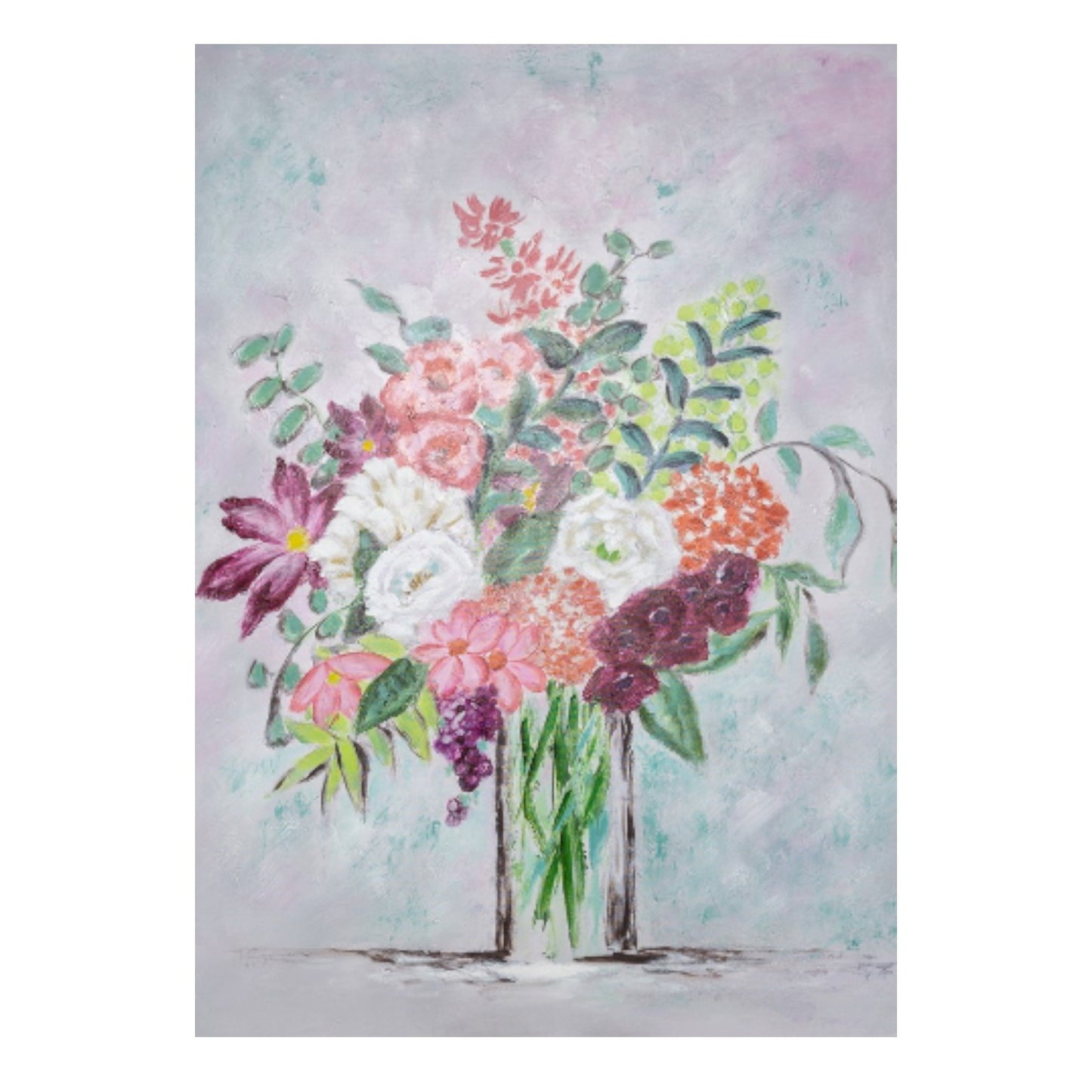 Picture of Flowers in Vase 36x48