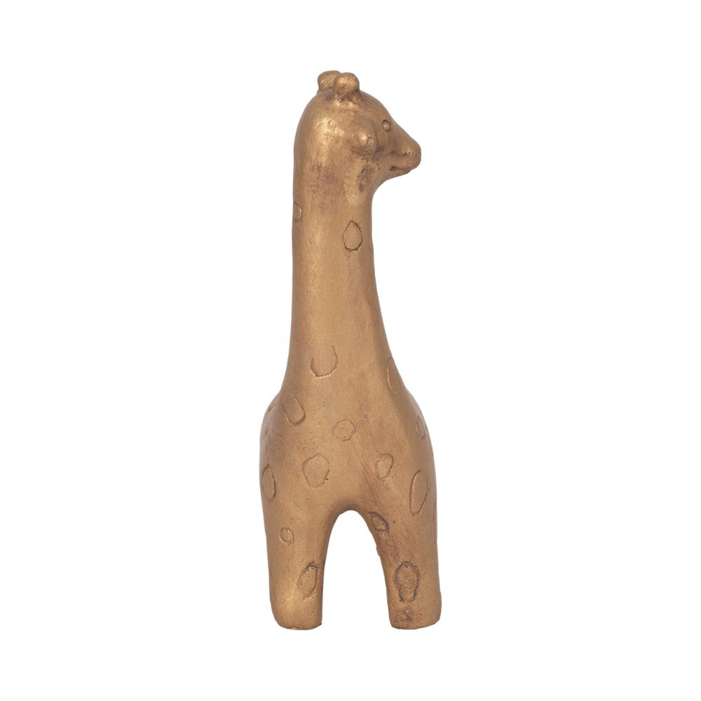 Picture of Simple Standing Gold Giraffe Figure, Small