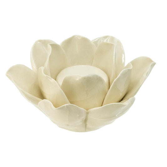 Picture of Lotus Tealight Holder White