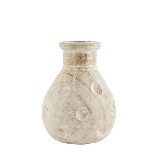 Picture of Debossed Dot Wood Vase, Small