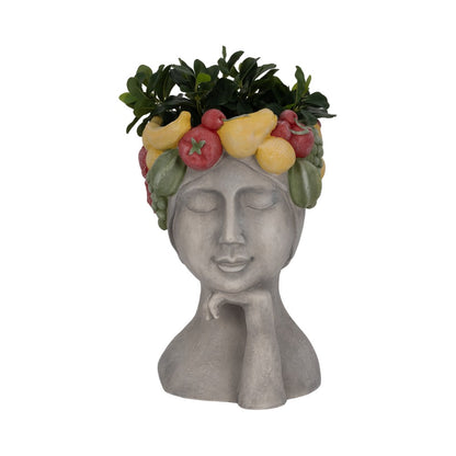 Picture of Lady with Fruit Planter, Gray