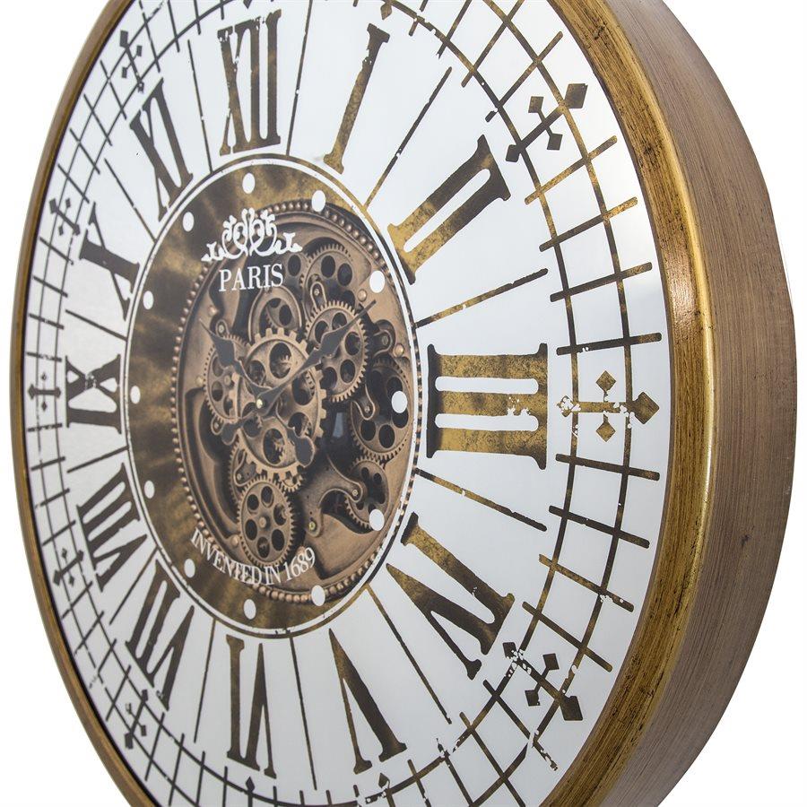 Picture of Jasmine Brass Gears Wall Clock