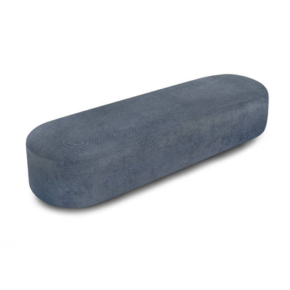 Picture of Sadie Inky Blue Bench Ottoman