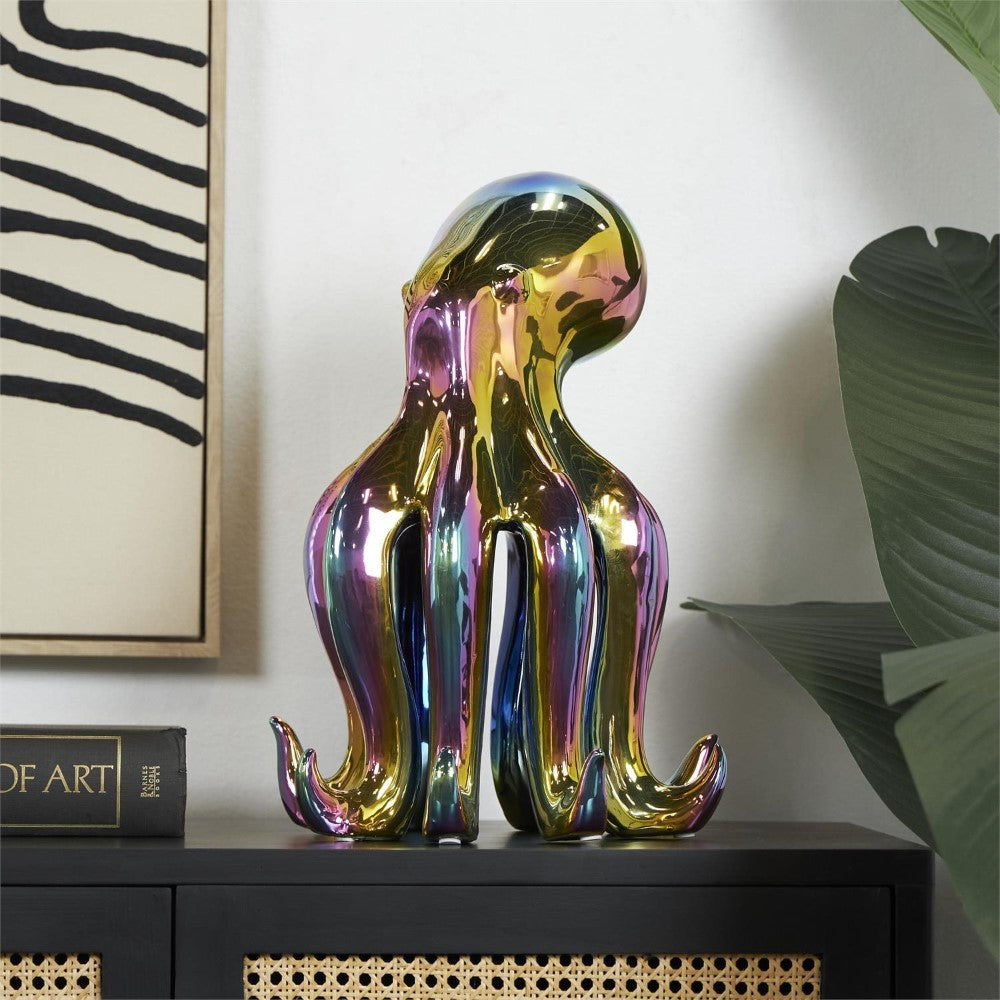 Picture of Rainbow Shimmer Octopus Sculpture, Tall