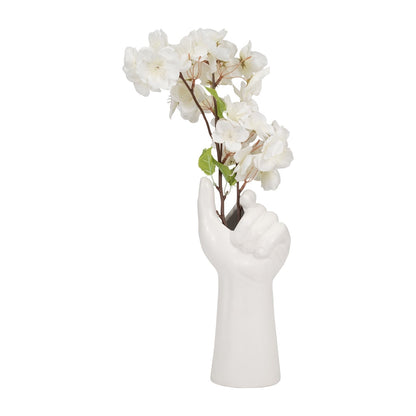 Picture of Gentle Hand Flowers Vase, White