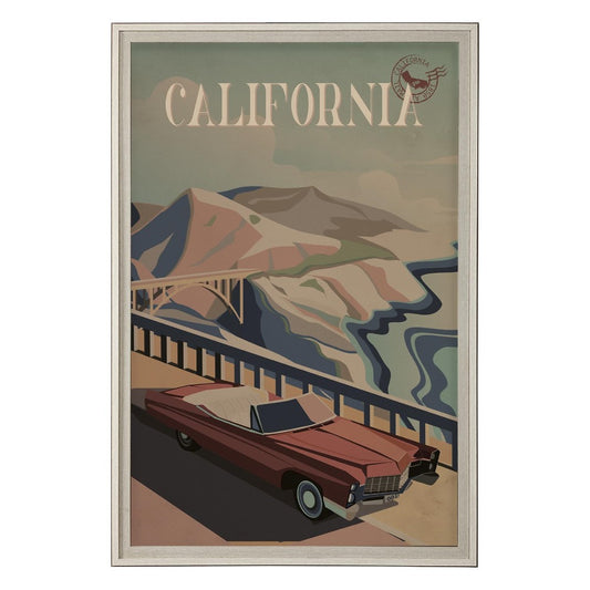 Picture of "Visit California" Framed Retro Wall Art