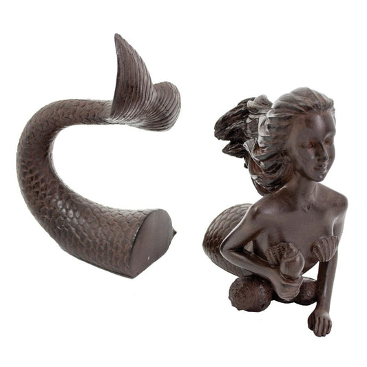 Picture of Mermaid Bookends, Brown