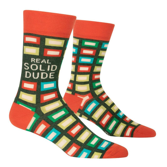 Picture of Men's Crew Socks - "Real Solid Dude"