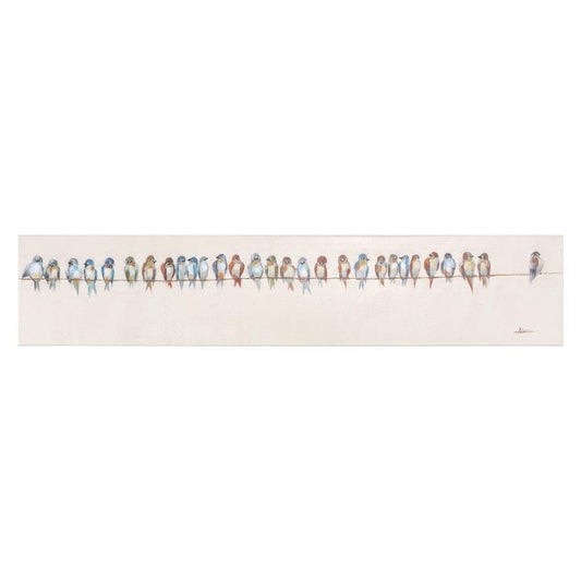 Picture of "Birds on a Wire" Stretched Canvas Wall Art