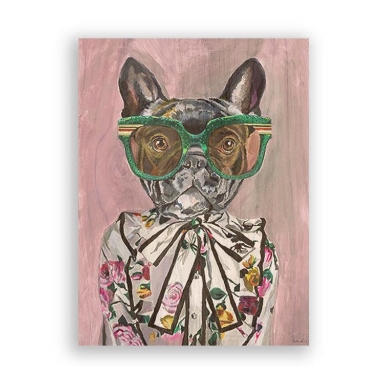 Picture of "Gucci Frenchie" Wood Block Art Print