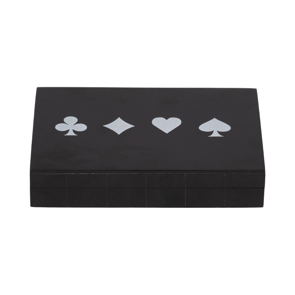 Picture of Playing Cards and Dice Box, Black