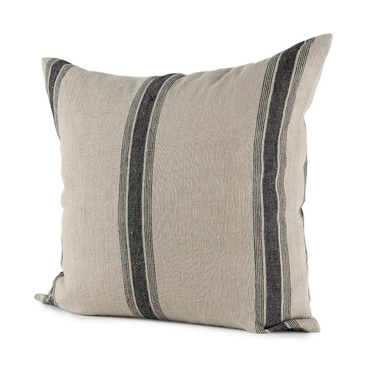 Picture of Hopper Beige & Black Striped Square Pillow