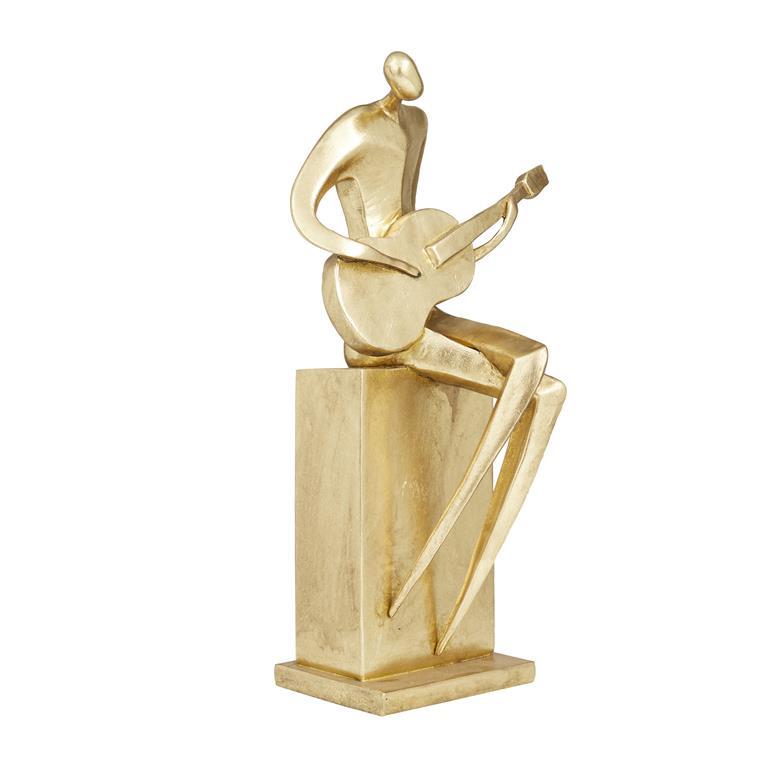 Picture of Gold Guitarist Sculpture