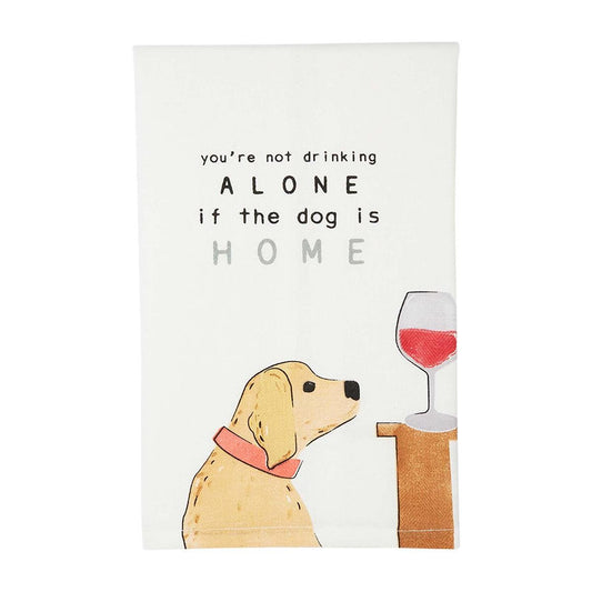 Picture of Not Drinking Alone Dog Towel