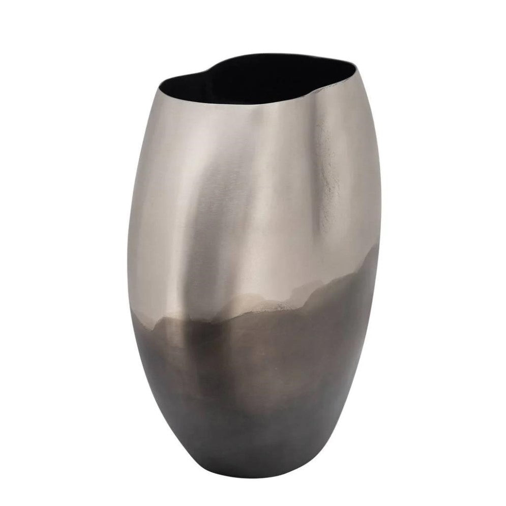 Picture of Metal Silver Ombre Vase 11"