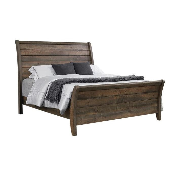 Picture of Frederick Queen Bed, Weathered Oak