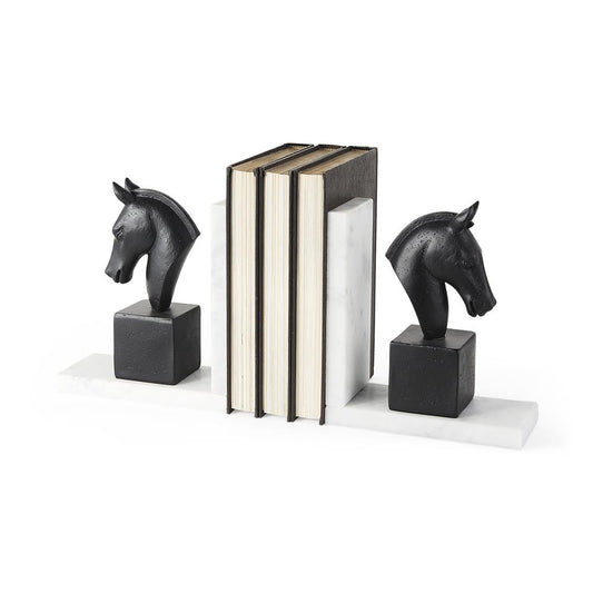 Picture of Black Horse Bookends