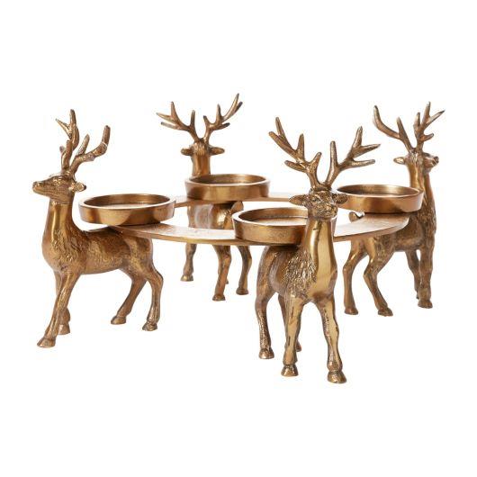 Picture of Gold Stags Candleholder