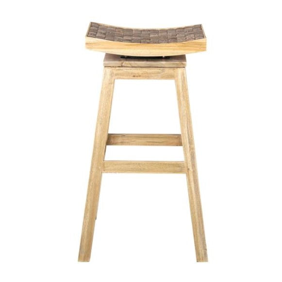 Picture of Cordial Barstool With Grey Coconut Accent 30"