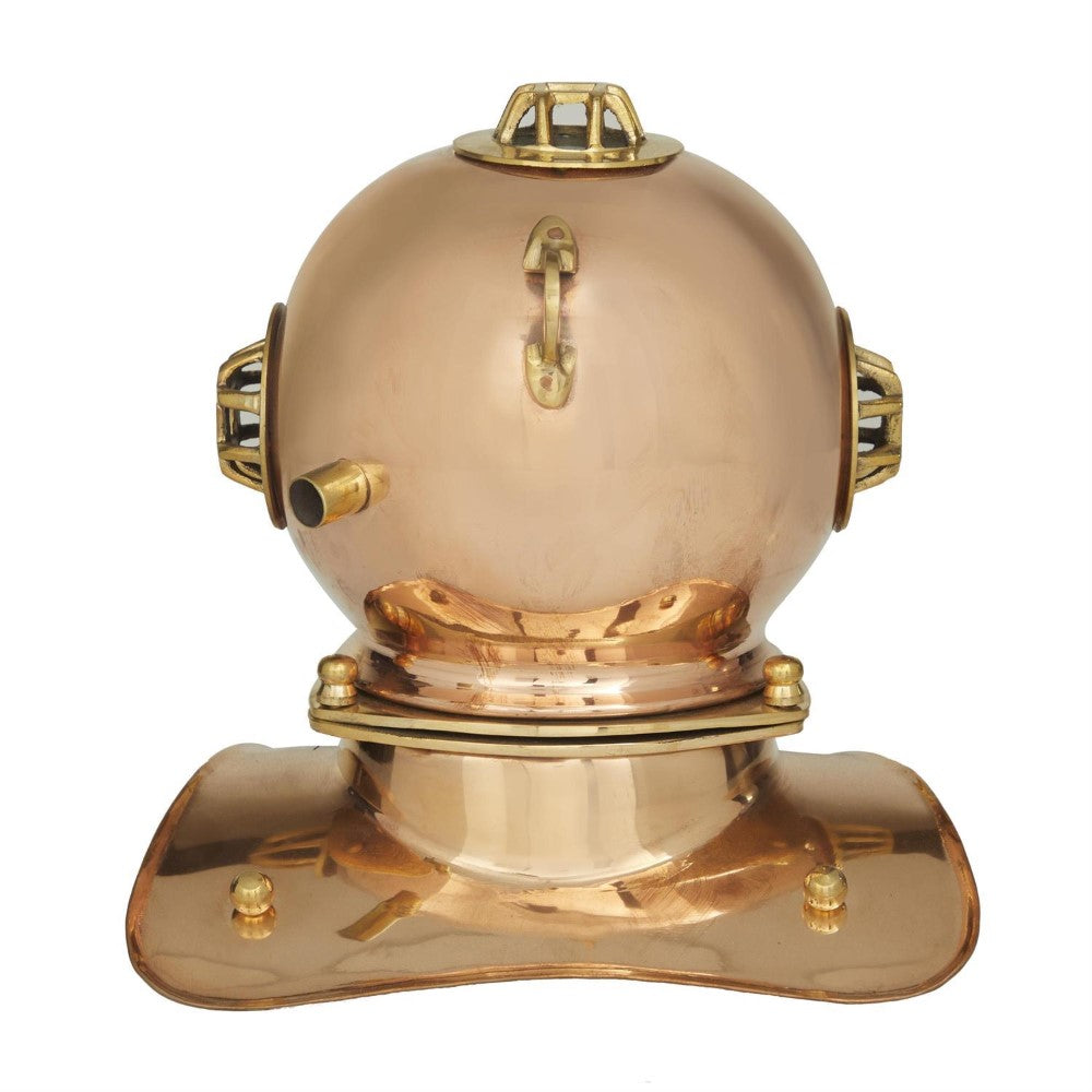 Picture of Brass Diver Helmet Table Clock, Copper