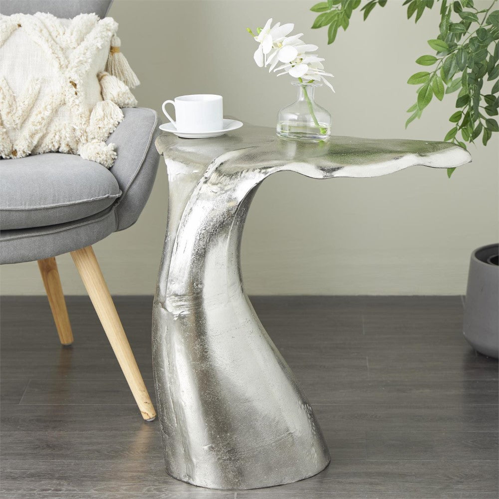 Picture of Whale Tail Accent Table, Silver