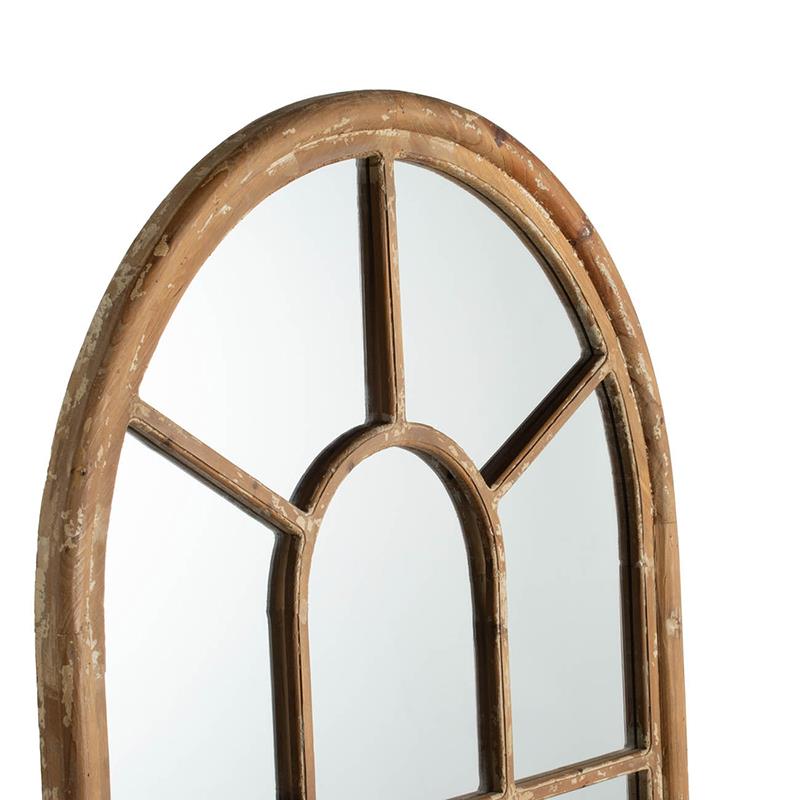 Picture of Arch Paneled Fir Frame Mirror