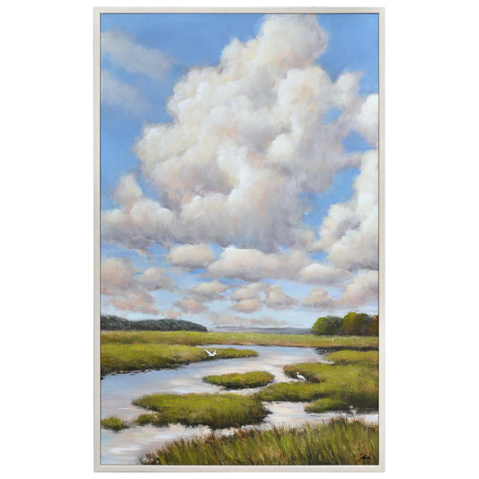 Picture of "Marsh Expanse" Framed Canvas Wall Art