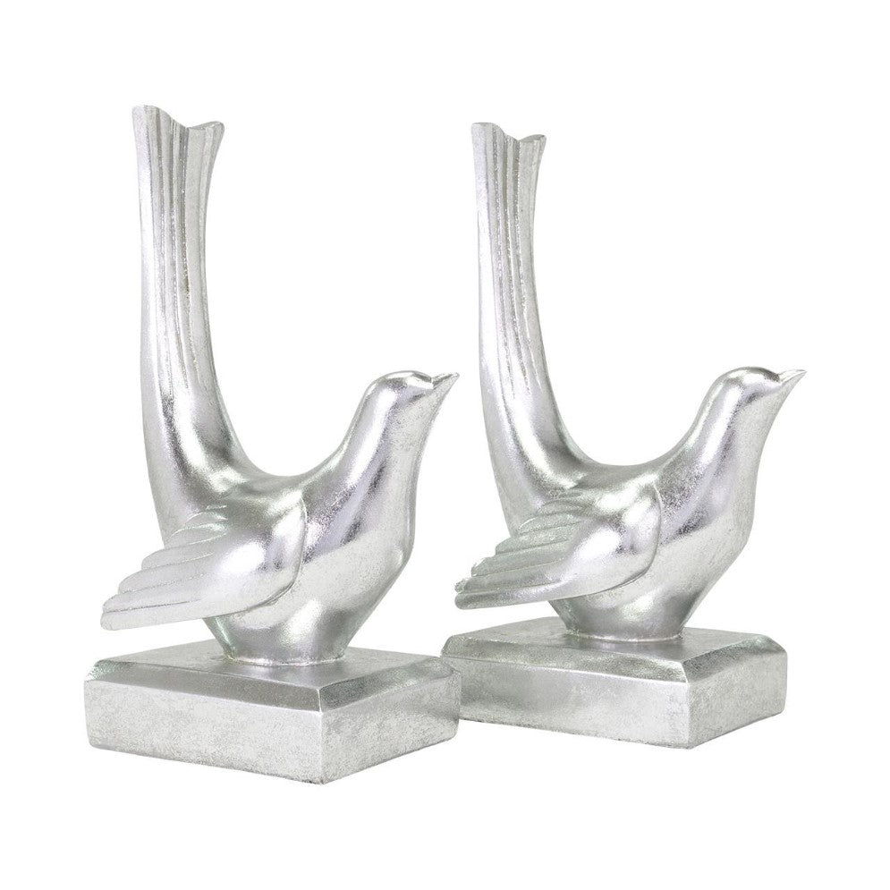 Picture of Silver Swallow Bookends