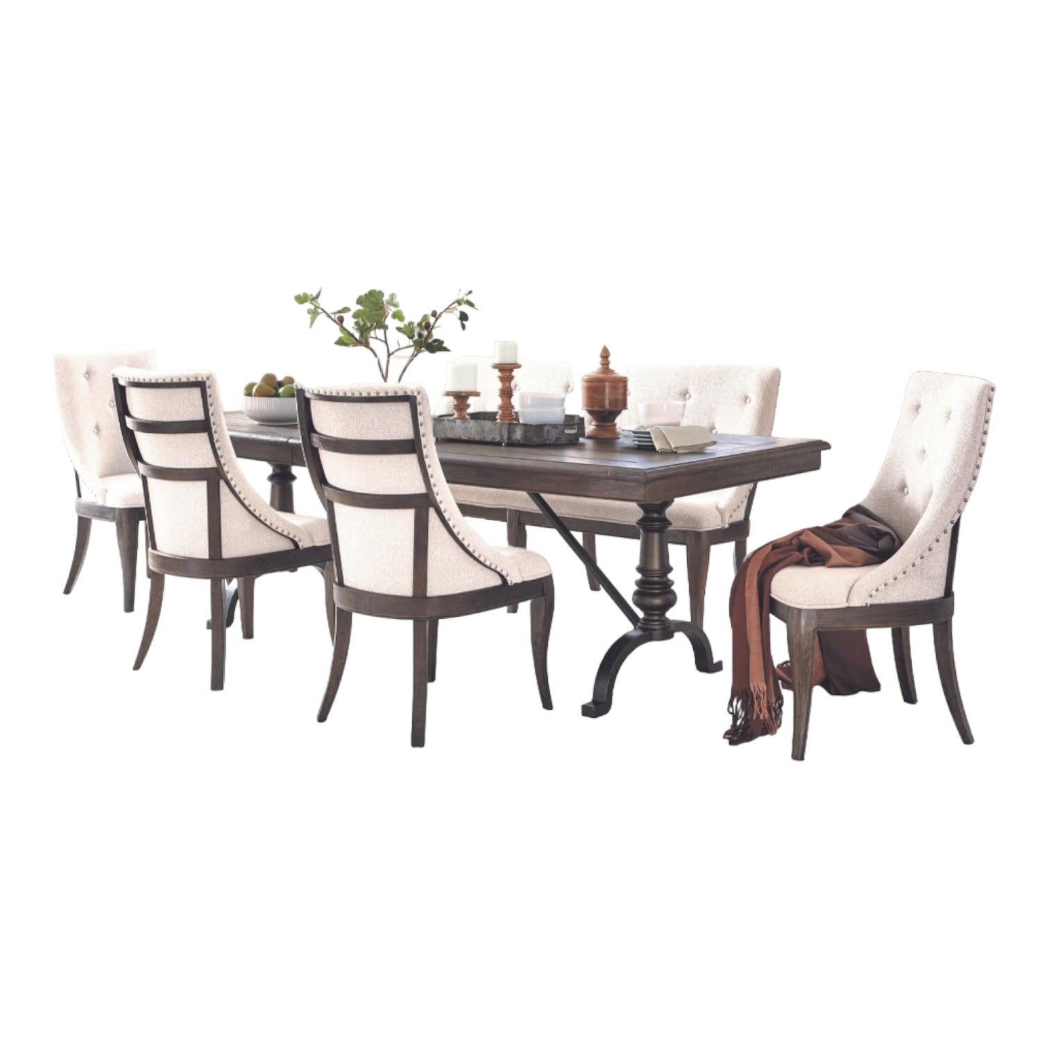 Picture of Richoux 76"-96" 7pc Dining Set, Table & 6 Chairs