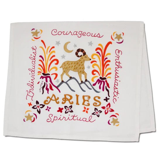Picture of Aries Zodiac Dish Towel