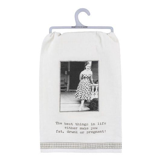 Picture of Best Things In Life Vintage Kitchen Towel