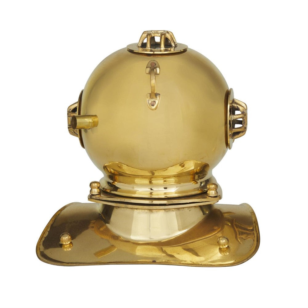 Picture of Brass Diver Helmet Table Clock, Gold